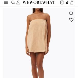 We wore what Towel Terry Wrap- brand new